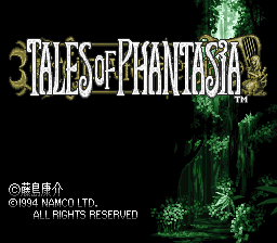 Tales of Phantasia (Japan) Title Screen